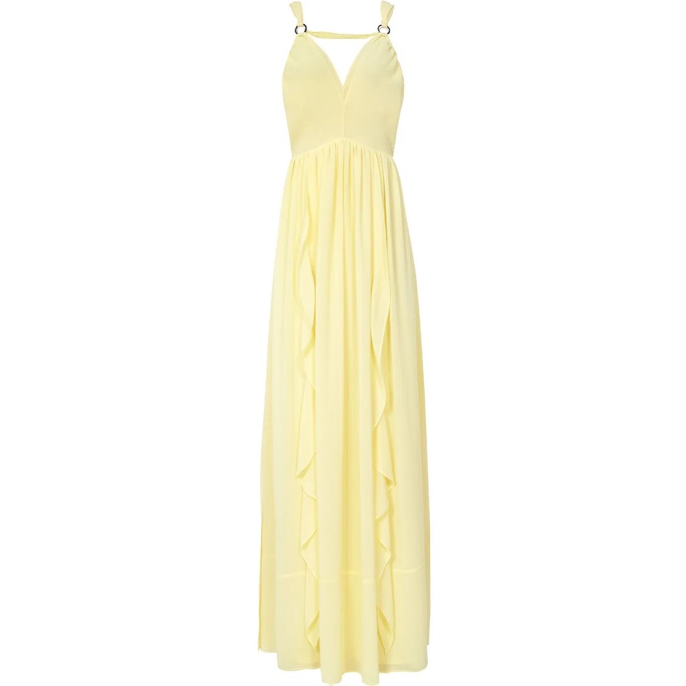 New Reiss Carlotta Yellow Maxi Dress Sz 4